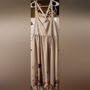 Miss Look light cotton rompers dress sz lg